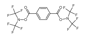 O,O'-terephthaloylbis(N,N-bis(trifluoromethyl)hydroxylamine)结构式