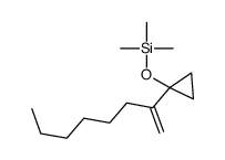 trimethyl-(1-oct-1-en-2-ylcyclopropyl)oxysilane Structure