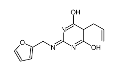 2-(furan-2-ylmethylamino)-5-prop-2-enyl-1H-pyrimidine-4,6-dione结构式