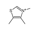 3,4,5-trimethyl-1,3-thiazol-3-ium Structure