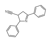 2H-Pyrrole-3-carbonitrile,3,4-dihydro-2,5-diphenyl-, trans- (9CI)结构式