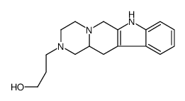 3-(3,4,6,7,12,12a-hexahydropyrazino[1',2':1,6]pyrido[3,4-b]indol-2(1H)-yl)propan-1-ol结构式