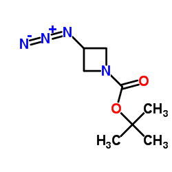 3-azido-azetidine-1-carboxylic acid tert-butyl ester Structure