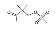 3,3-dimethyl-4-[(methylsulphonyl)oxy]-2-butanone Structure