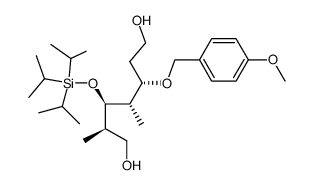 [2R,3R,4S,5S]-3-((triisopropylsilyl)oxy)-5-(4-methoxy-benzyloxy)-2,4-dimethylheptane-1,7-diol Structure