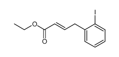 ethyl (E)-4-(2-iodophenyl)-2-butenoate结构式