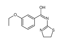 N-(4,5-Dihydro-1,3-thiazol-2-yl)-3-ethoxybenzamide结构式