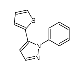 1 -苯基- 5 -(2-噻吩基)- 1H -吡唑结构式