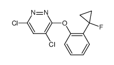 4,6-Dichloro-3-[2-(1-fluorocyclopropyl)phenoxy]-pyridazine Structure