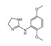 N-(2,5-dimethoxyphenyl)-4,5-dihydro-1H-imidazol-2-amine结构式