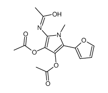 N-[3,4-Diacetoxy-5-(2-furanyl)-1-methyl-1H-pyrrol-2-yl]acetamide结构式