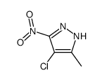 4-氯-5-甲基-3-硝基吡唑结构式