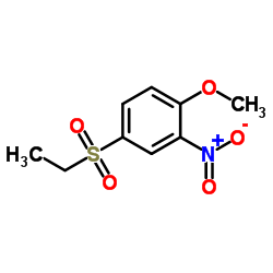 4-ETHYLSULFONYL-2-NITROANISOLE结构式