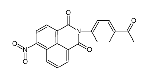 2-(4-acetylphenyl)-6-nitrobenzo[de]isoquinoline-1,3-dione结构式