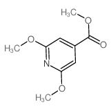 2,6-二甲氧基-4-吡啶羧酸甲酯结构式