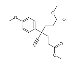 dimethyl 4-cyano-4-(4-methoxyphenyl)heptanedioate Structure
