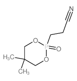 3-(5,5-dimethyl-2-oxo-1,3-dioxa-2$l^C8H14NO3P-phosphacyclohex-2-yl)propanenitrile结构式