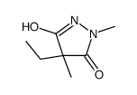 3,5-Pyrazolidinedione,4-ethyl-1,4-dimethyl-结构式