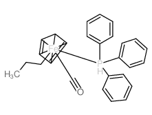 carbon monoxide,cyclopenta-1,3-diene,iron(6+),propane,triphenylphosphanium结构式