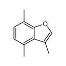 Benzofuran,3,4,7-trimethyl- Structure