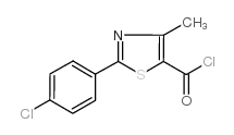 2-(4-chlorophenyl)-4-methyl-1,3-thiazole-5-carbonyl chloride structure