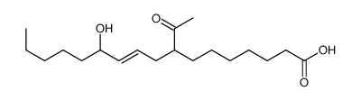 8-acetyl-12-hydroxyheptadec-10-enoic acid结构式