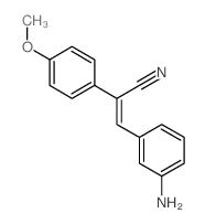 Benzeneacetonitrile, a-[(3-aminophenyl)methylene]-4-methoxy-结构式