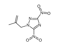 1-(2-methylprop-2-enyl)-3,5-dinitro-1,2,4-triazole Structure