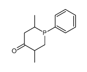 2,5-dimethyl-1-phenylphosphinan-4-one结构式