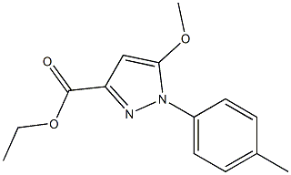 5-methoxy-1-p-tolyl-1H-pyrazole-3-carboxylic acid ethyl ester Structure