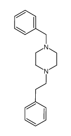 N-benzyl-N'-(2-phenethyl)piperazine Structure