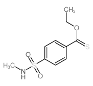 4-ethoxycarbothioyl-N-methyl-benzenesulfonamide结构式