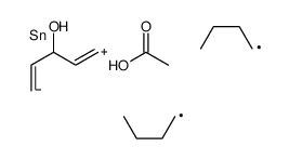 acetic acid,1,1-dibutyl-4H-stannin-4-ol Structure