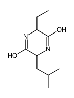 3-Ethyl-6-(2-methylpropyl)-2,5-piperazinedione结构式