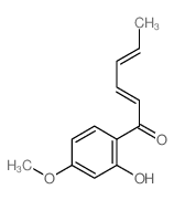 Sorbophenone, 2-hydroxy-4-methoxy-, E,E-结构式