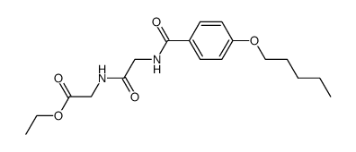 [2-(4-Pentyloxy-benzoylamino)-acetylamino]-acetic acid ethyl ester结构式