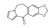 5,6-dihydro-[1,3]dioxolo[4',5':4,5]benzo[1,2-d]pyrrolo[1,2-a]azepin-11-one结构式