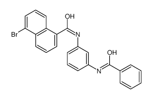 N-(3-benzamidophenyl)-5-bromonaphthalene-1-carboxamide Structure
