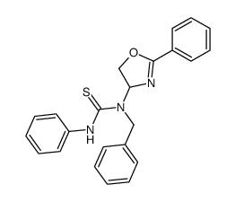 4-(1-benzyl-3-phenyl)thioureido-2-phenyl-2-oxazoline结构式