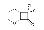 8,8-dichloro-5-oxabicyclo[4.2.0]octan-7-one结构式