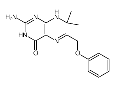 2-amino-7,7-dimethyl-6-phenoxymethyl-7,8-dihydro-3H-pteridin-4-one Structure