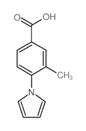 3-甲基-4-(1H-1-吡咯基)苯甲酸结构式