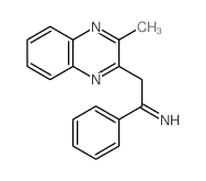 2-(3-methylquinoxalin-2-yl)-1-phenyl-ethanimine结构式