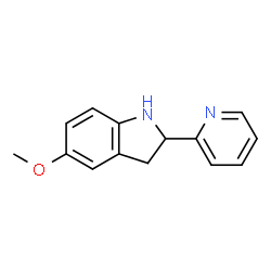 1H-Indole,2,3-dihydro-5-methoxy-2-(2-pyridinyl)-(9CI) structure