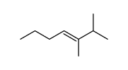 (E)-2,3-dimethyl-hept-3-ene结构式