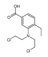 3-[bis(2-chloroethyl)amino]-4-ethylbenzoic acid Structure