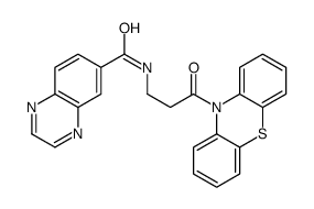 6-Quinoxalinecarboxamide,N-[3-oxo-3-(10H-phenothiazin-10-yl)propyl]-(9CI) structure