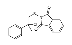 2-(2-chloro-2-phenylpropyl)sulfanylisoindole-1,3-dione Structure