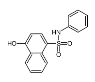 4-hydroxy-N-phenylnaphthalene-1-sulfonamide结构式