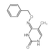 5-methyl-4-(phenylmethoxyamino)-3H-pyrimidin-2-one结构式